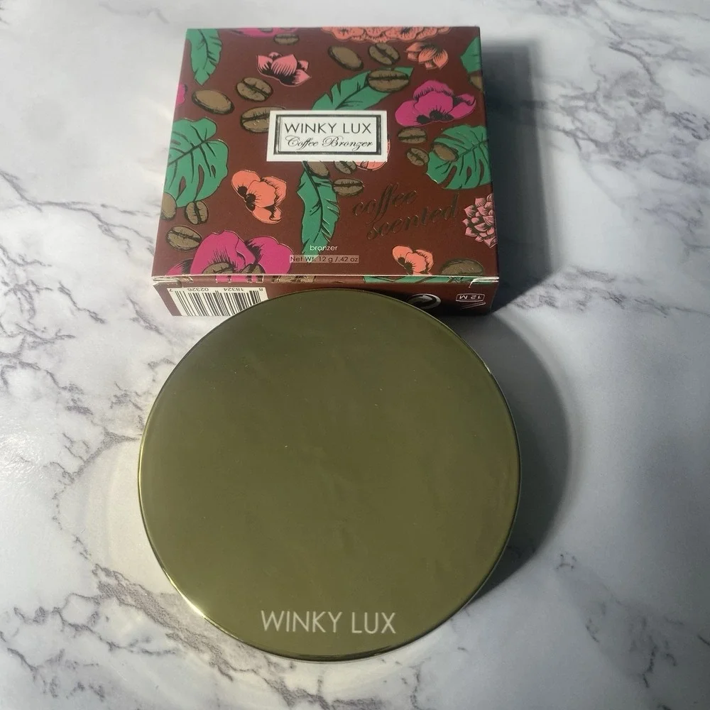 Winky Lux Coffee Bronzer ESPRESSO Matte Powder‎ Compact Contouring Makeup New